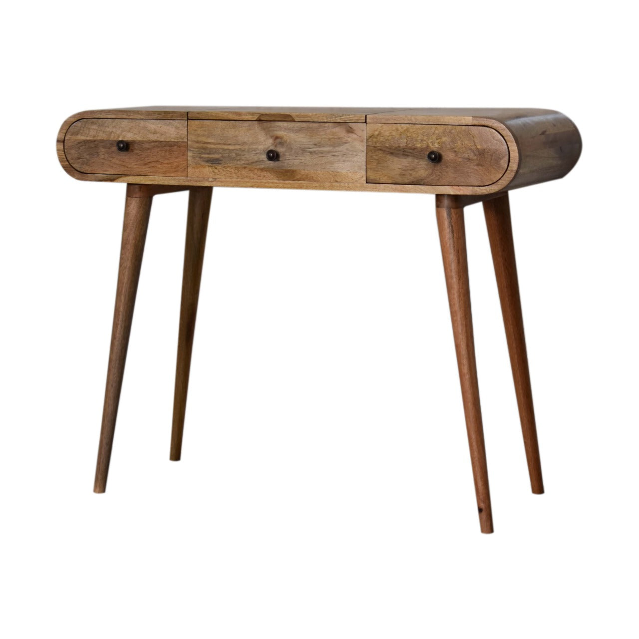 Ashbourne Oak Round Solid Wood Dressing Table