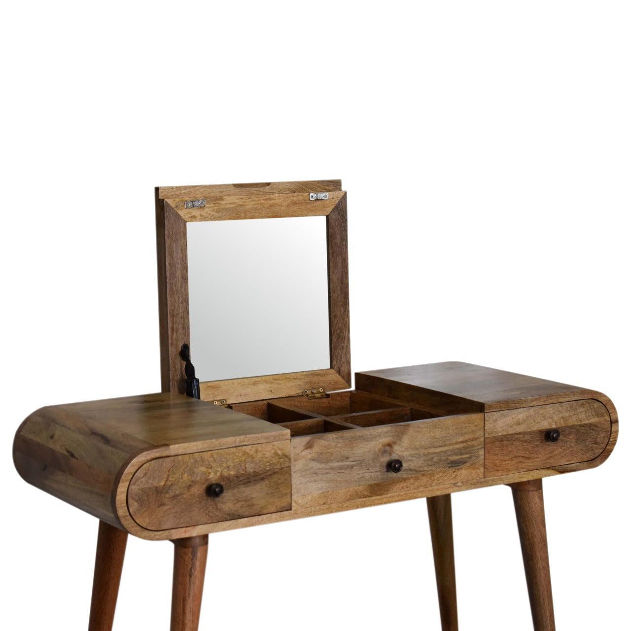 Ashbourne Oak Round Solid Wood Dressing Table