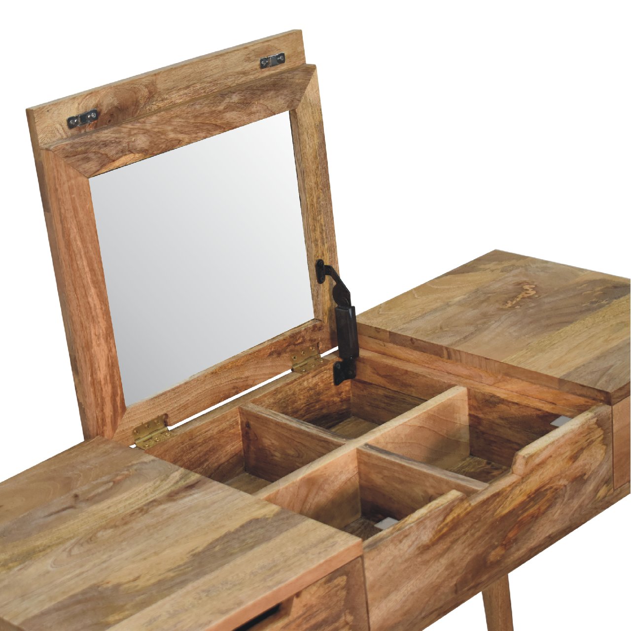 Ashbourne Solid Wood Dressing Table with Mirror And Drawers